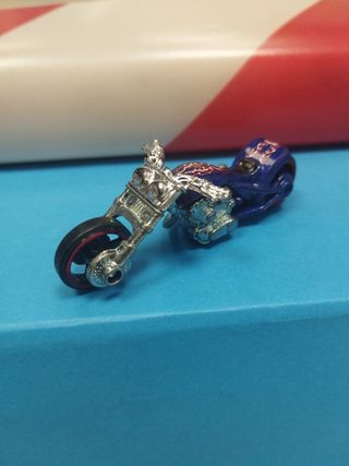 Moto Hot Wheels Scale Blue Blast Line Motorcycle 