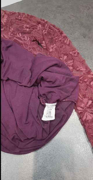 Abito Extò pizzo bordeaux taglia S/M