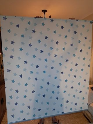 Estor enrollable con estrellas azules