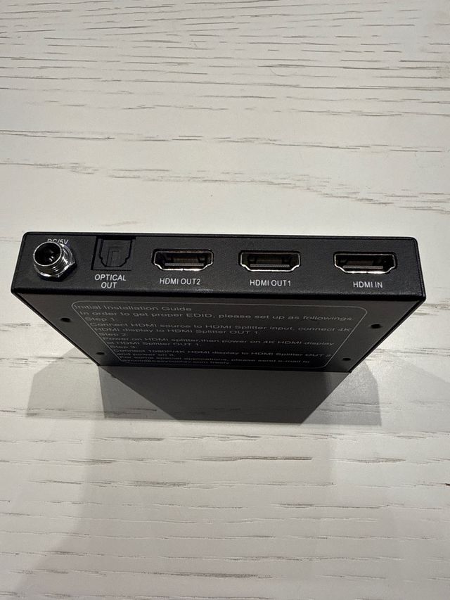 Ezcoo 1x2 HDMI 2.0 Splitter 4K 60Hz HDR