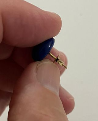 Orecchini oro 18 kt e lapislazzuli