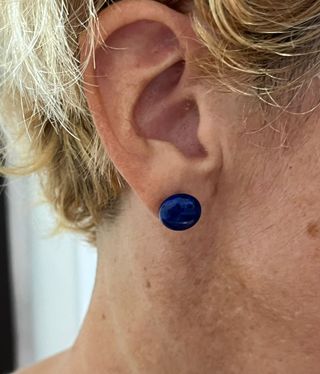 Orecchini oro 18 kt e lapislazzuli