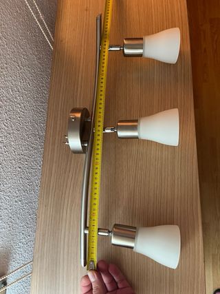 Lámpara de 3 luces moderna metal