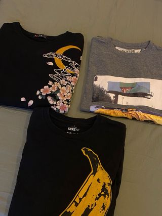 Camiseta Estilo Japonés Bordada Koi Luna