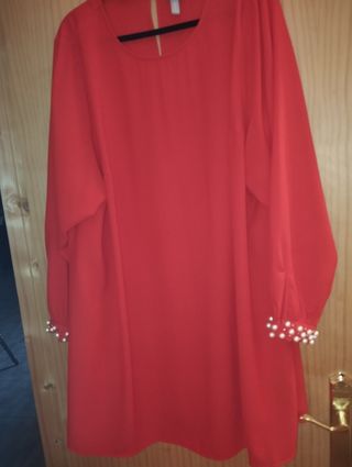 Vestido rojo usado una vez