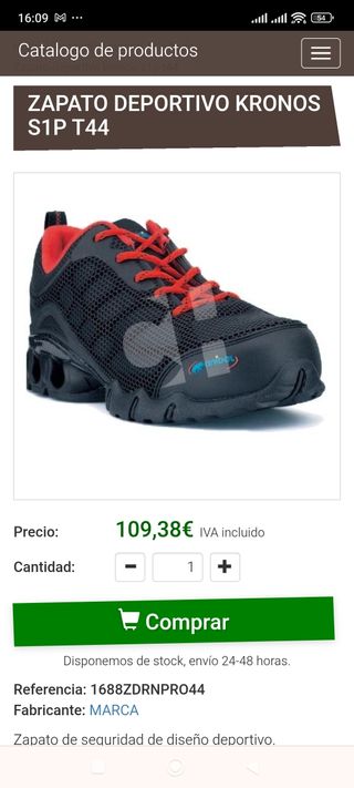 Zapato de seguridad Aníbal 41