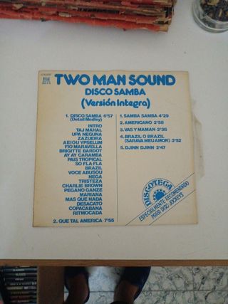 Vinilo Disco Samba Two Man Sound
