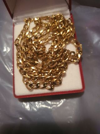 Cadena Chapado en Oro