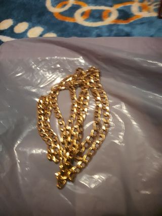 Cadena Chapado en Oro