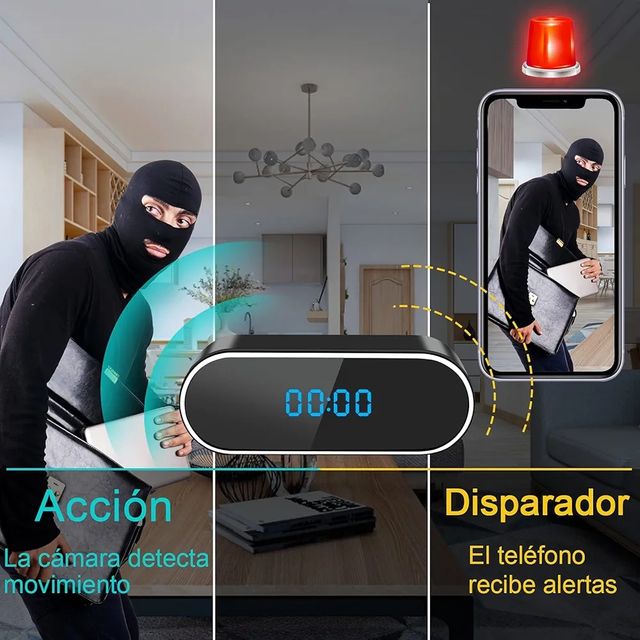 Cámara Espía Oculta WiFi 2.4G/5G Mini Camara