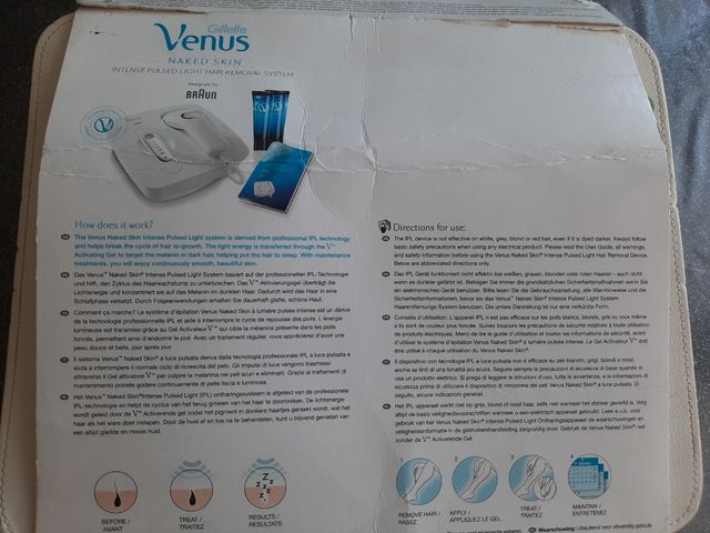 Epilatore Luce Pulsata Braun Venus Naked Skin