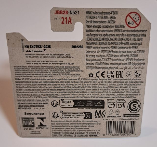 Hotwheels McLaren Speedtail Rojo