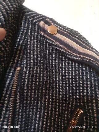 Fato Inverno Meisie Preto e Bege Tamanho S