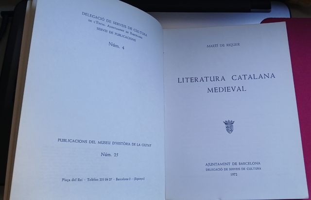 LITERATURA CATALANA MEDIEVAL