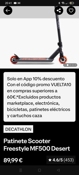 Patinete Freestyle Azul