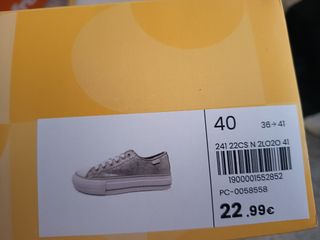 Zapatillas New Yorker Oro Talla 40 Poco Uso