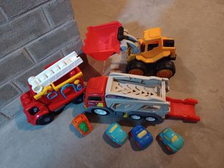 Juguetes niños coches camión escavadora