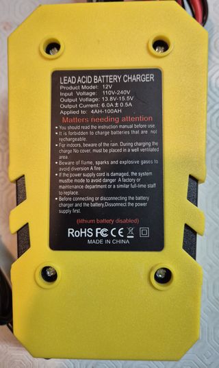 Cargador inteligente de Batería de Coche 12V 6A