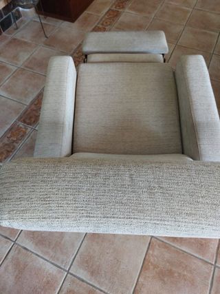Sillón relax reclinable con reposapiés