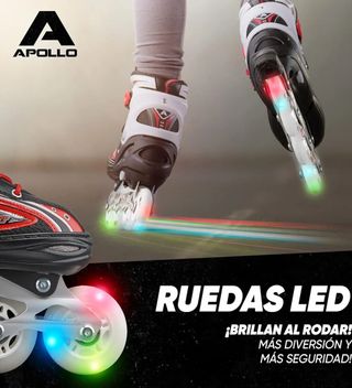 Patines en línea Apollo con luces