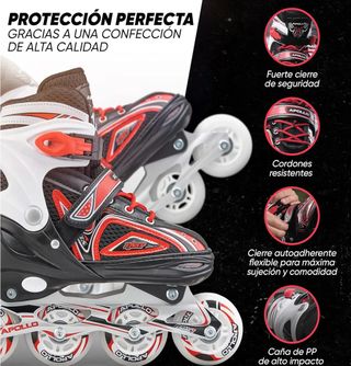 Patines en línea Apollo con luces