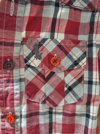 Lote 2 Camisas Bebé Cuadros 18-24m