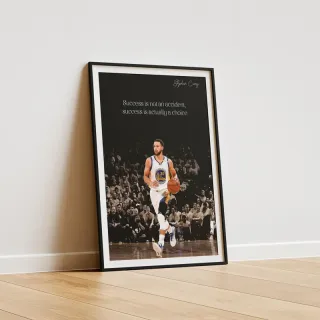 Poster Motivazionale Steph Curry Success is a choi