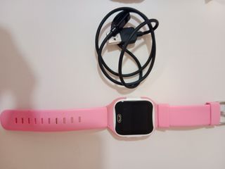 Reloj Localizador Niños V2 GPS SOS rosa. 