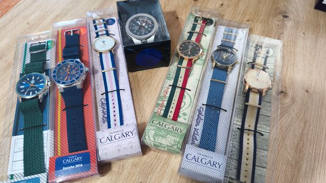 Lote 7 Relógios Calgary Coleção