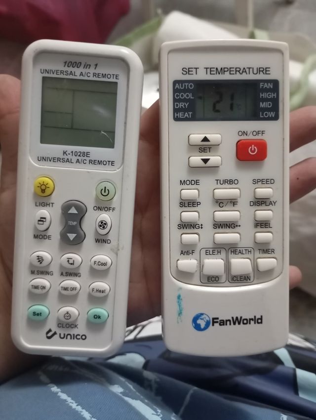 Mando a distancia Unico aire acondicionado