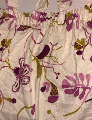 Cortinas de algodón con flores