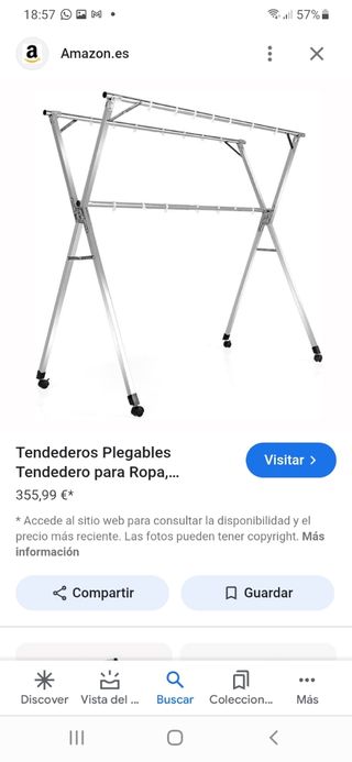 Tendedero Plegable Metálico