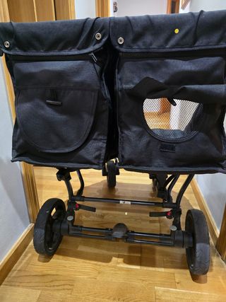 Silla Gemelar Negra Easy Twin