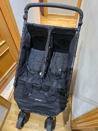 Silla Gemelar Negra Easy Twin