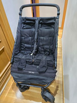 Silla Gemelar Negra Easy Twin