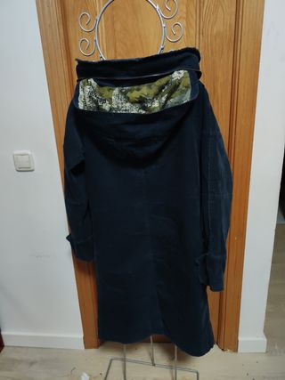 Abrigo Desigual Mujer Talla 38 Azul