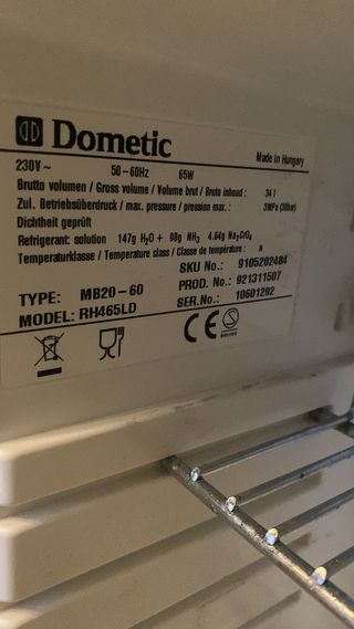 Minibar Dometic RH465LD
Entrega fisica en Asturias