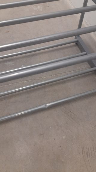 Zapatero Metálico 4 Niveles Gris. Para 16 zapatos.