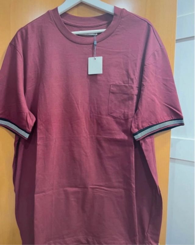 Camiseta Mango Roja Hombre