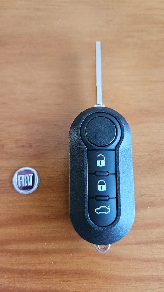 Carcaça Chave Fiat 500 Preta