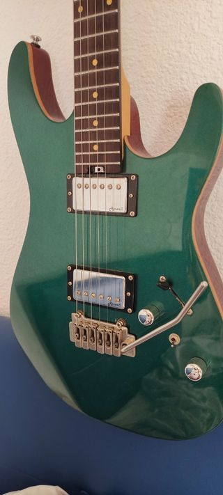 Guitarra Harley Benton Fusion II HH EB Turquoise 