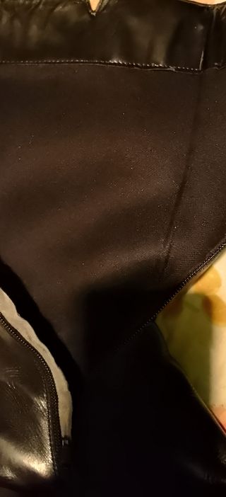 Botas altas de piel negras talla 37