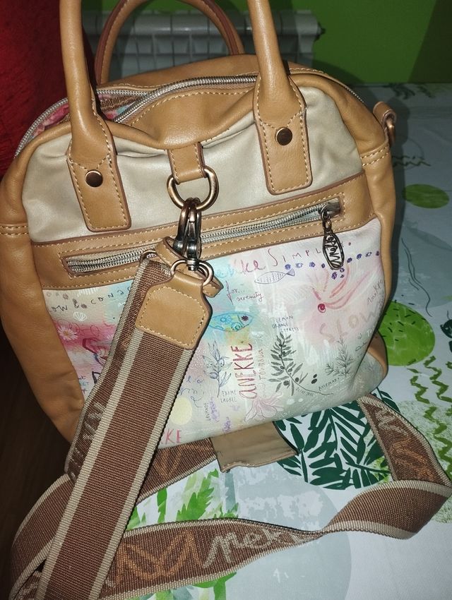 Bolso Anekke Beige Multicolor