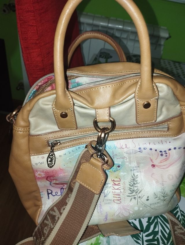 Bolso Anekke Beige Multicolor