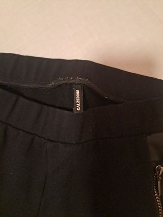 Leggings negros Calzedonia con cremalleras