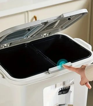 Cubo de basura compartimentos para reciclaje