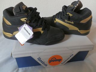 Reebok Pump Omni Lite Negro Dorado