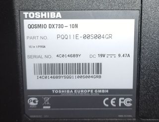 Toshiba Qosmio DX730 10N - PC tutto in uno Intel i5