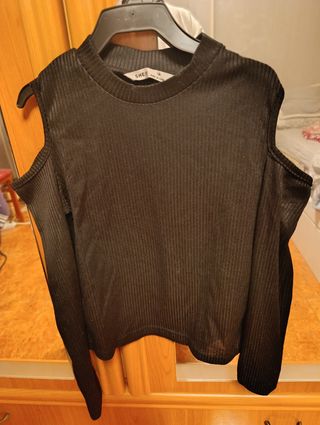 Camiseta manga larga negra