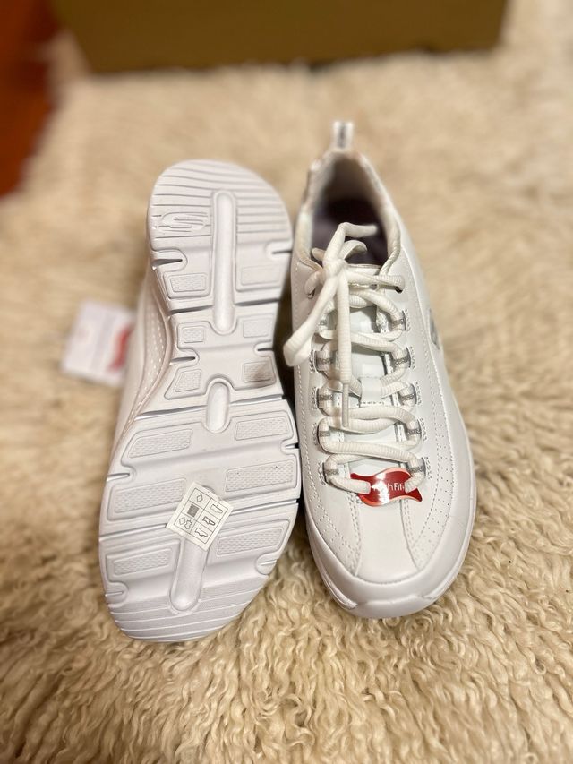 Zapatos Skechers Mujer Blancos(#37.5)